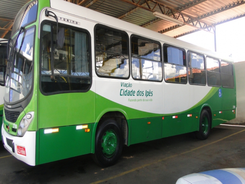 Ônibus do transporte coletivo de São Sebastião do Paraíso