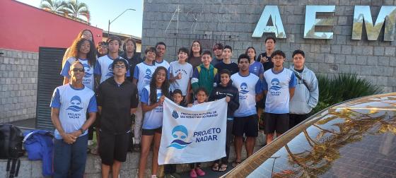 Projeto Nadar participa da primeira competição em 2026